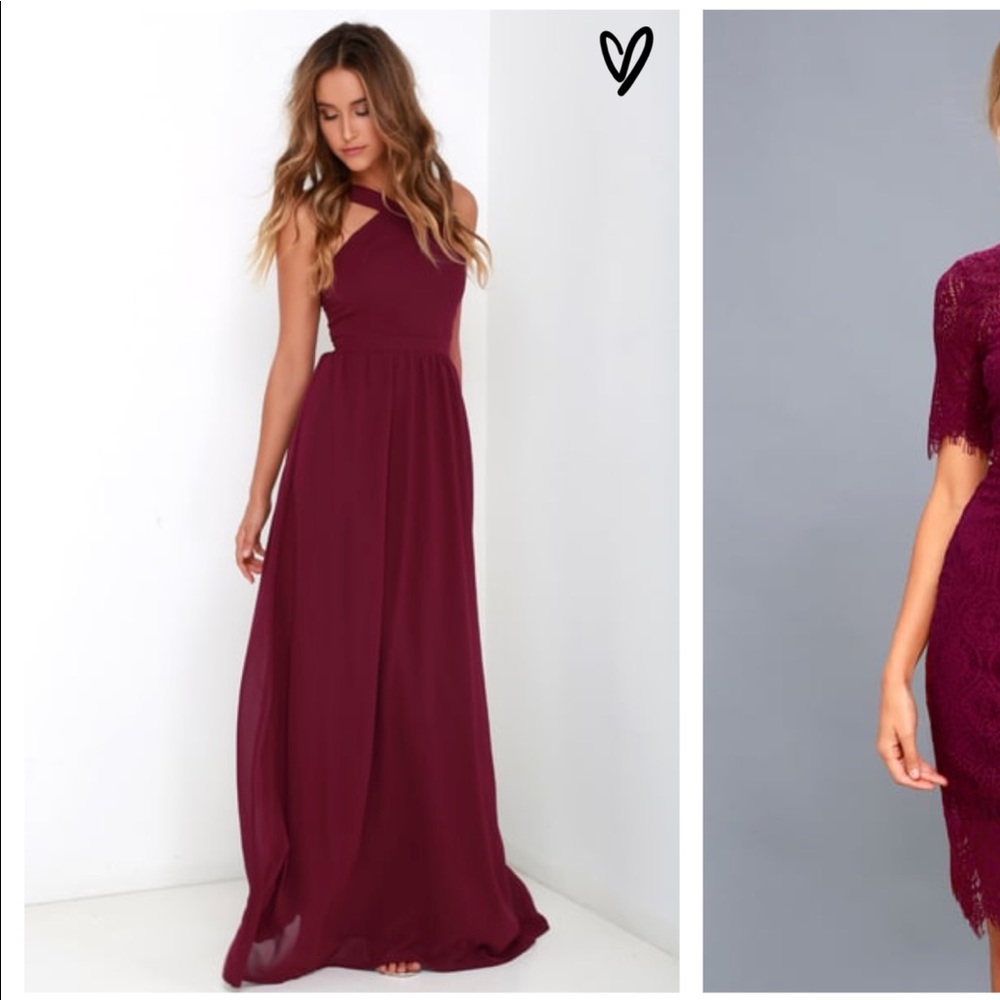 Burgundy Dress